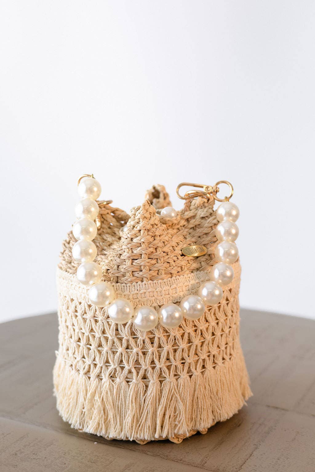 Macrame Bucket Clutch