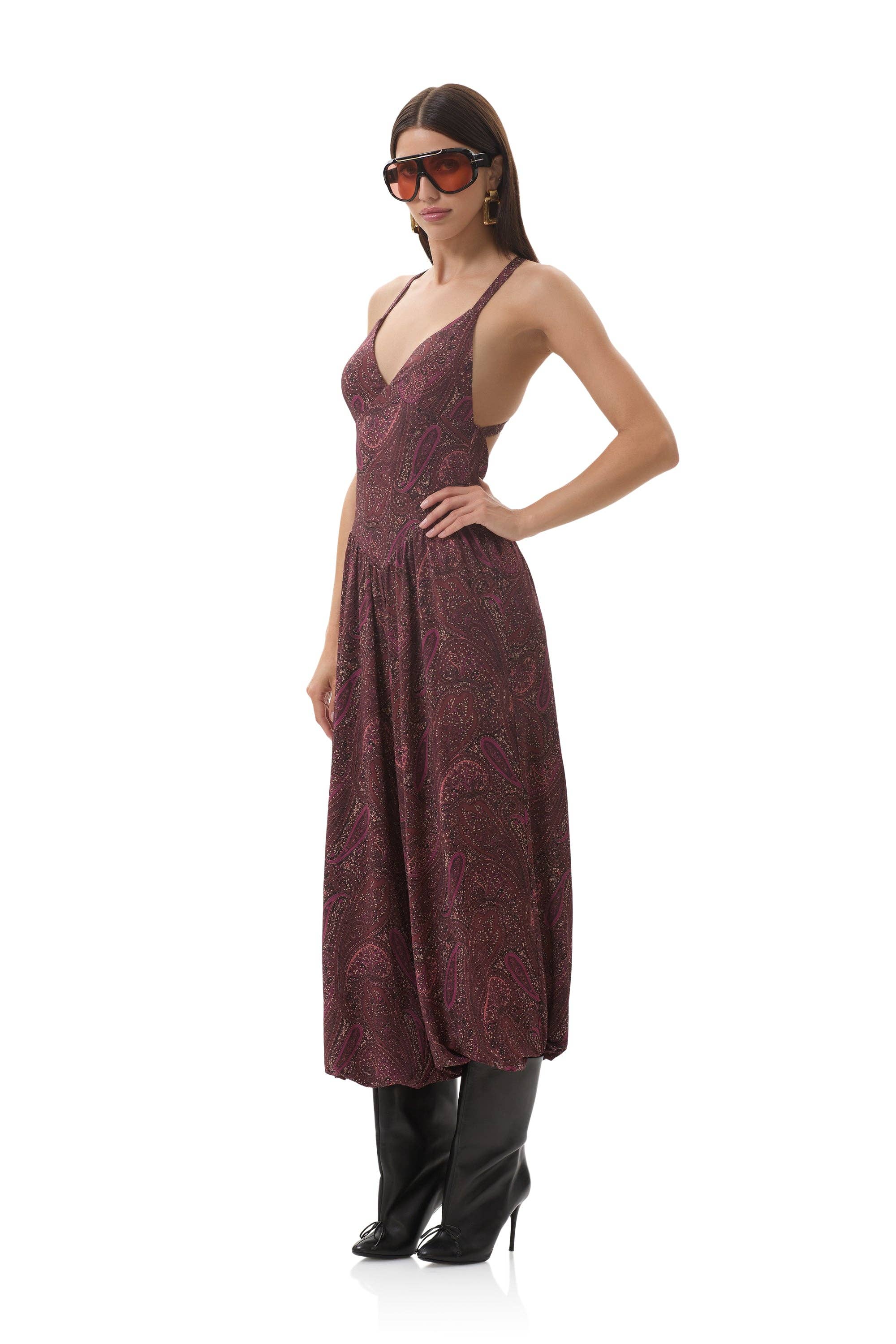 Bogart Jumpsuit - Chocolate Paisley