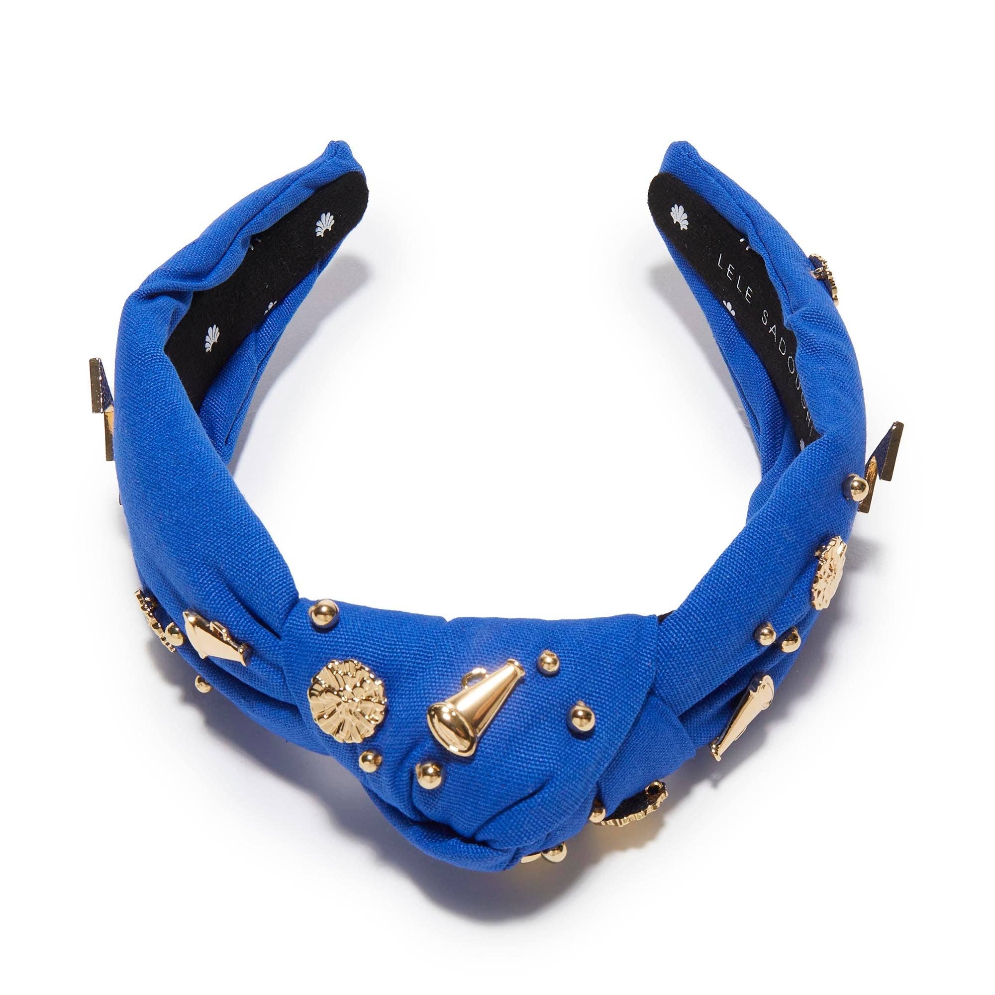 CERULEAN BLUE DELTA DELTA DELTA KNOTTED HEADBAND