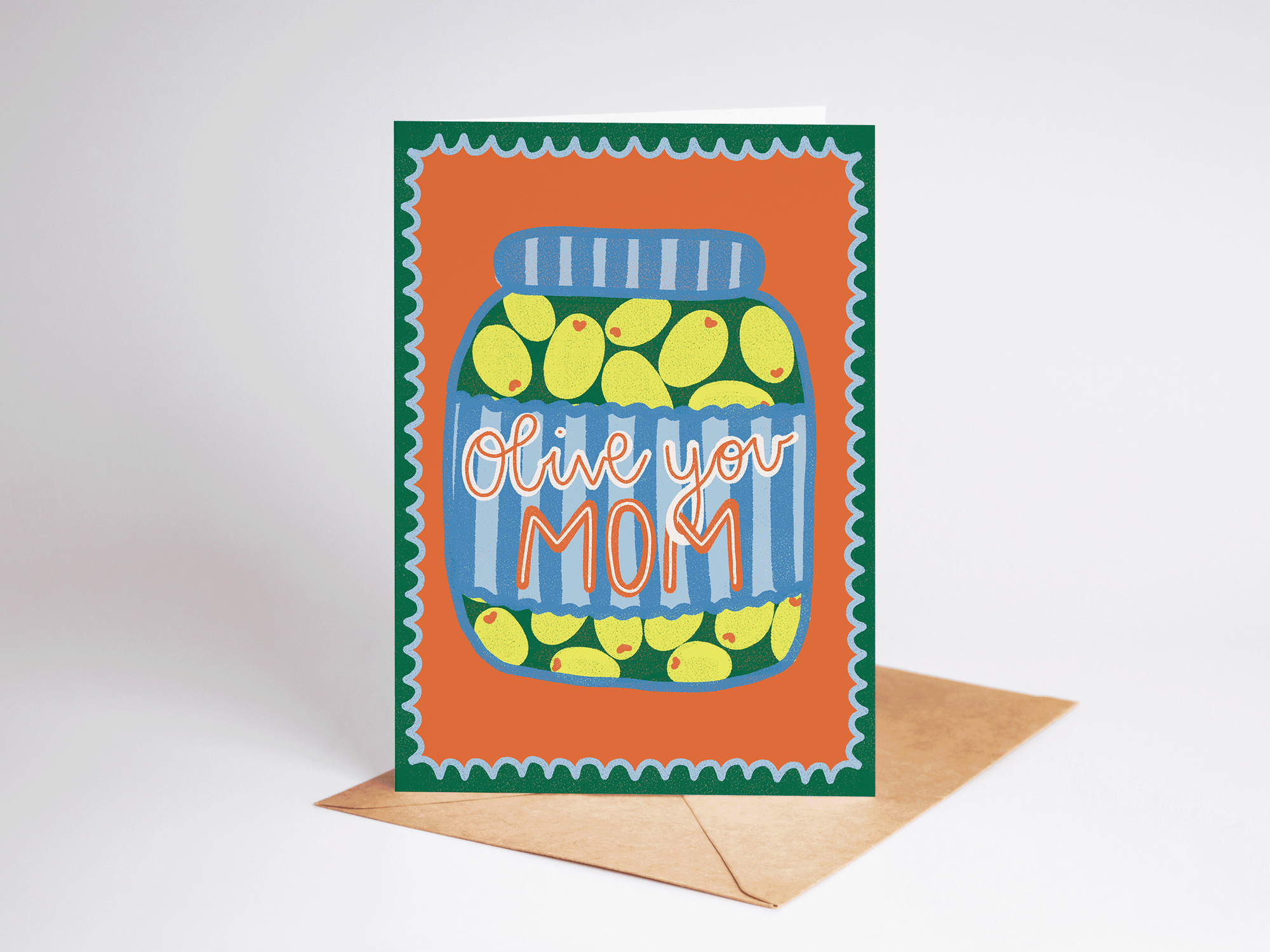 Olive You Mom Mother's Day Greeting Card