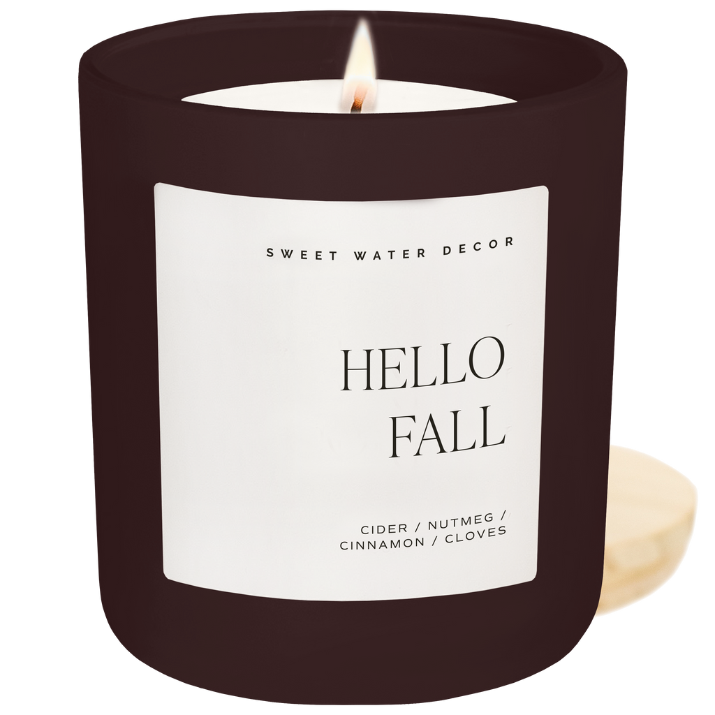 *NEW* Hello Fall 15 oz Candle, Matte Jar - Fall Decor