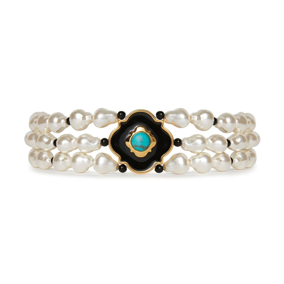 PATINA GREEN BILTMORE DIANA TRIPLE ROW CHOKER