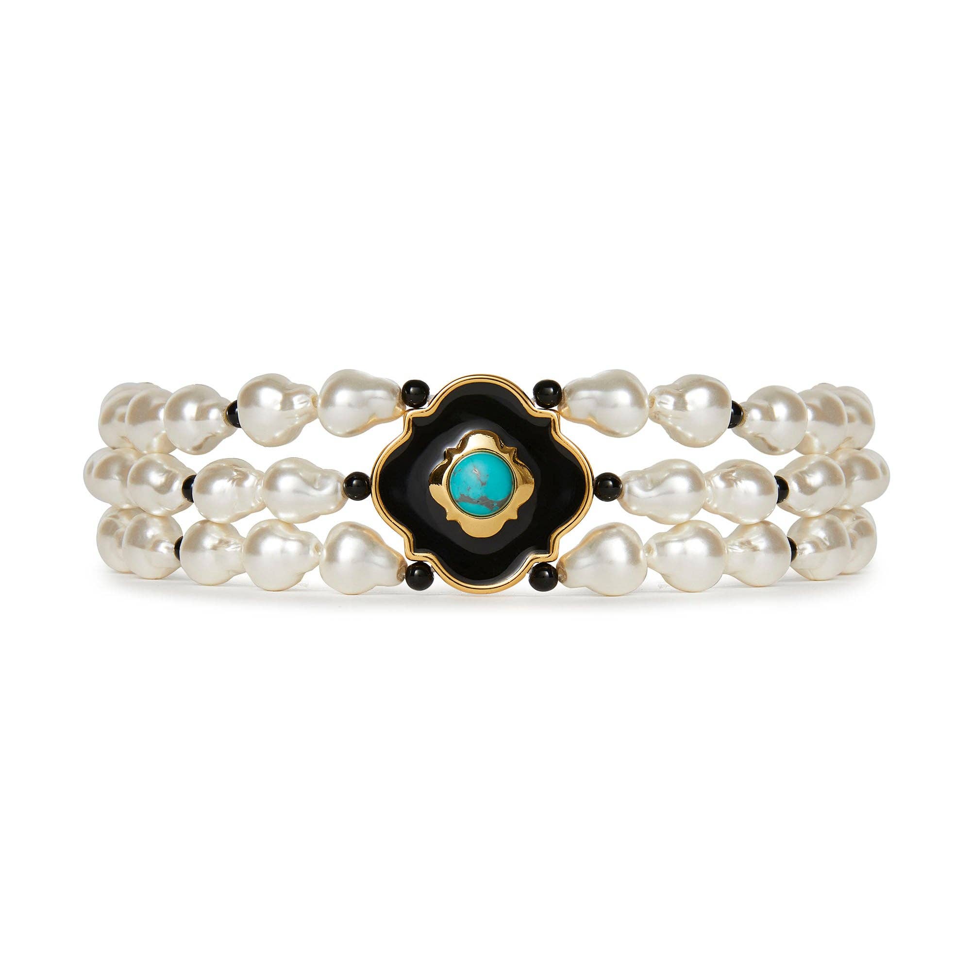 PATINA GREEN BILTMORE DIANA TRIPLE ROW CHOKER