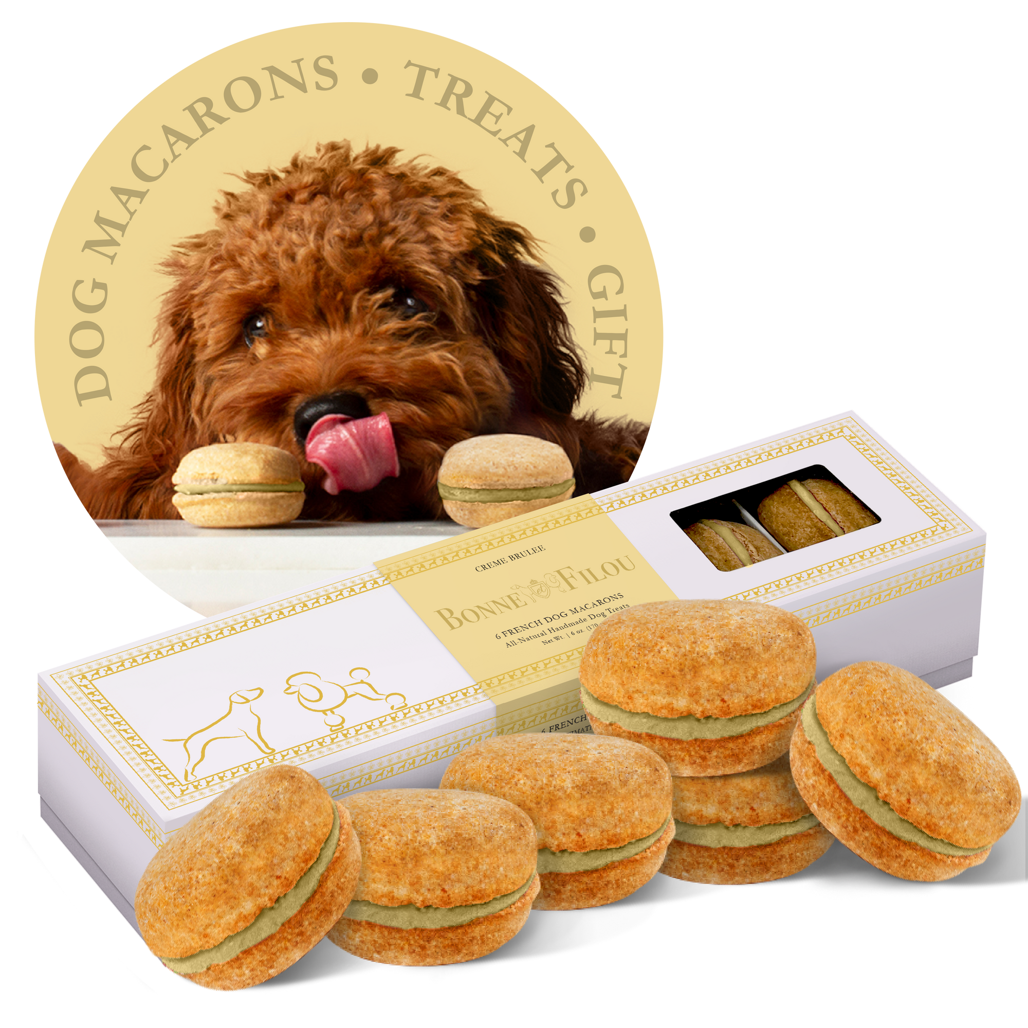 Dog Macarons | Dog Gifts (6 count)