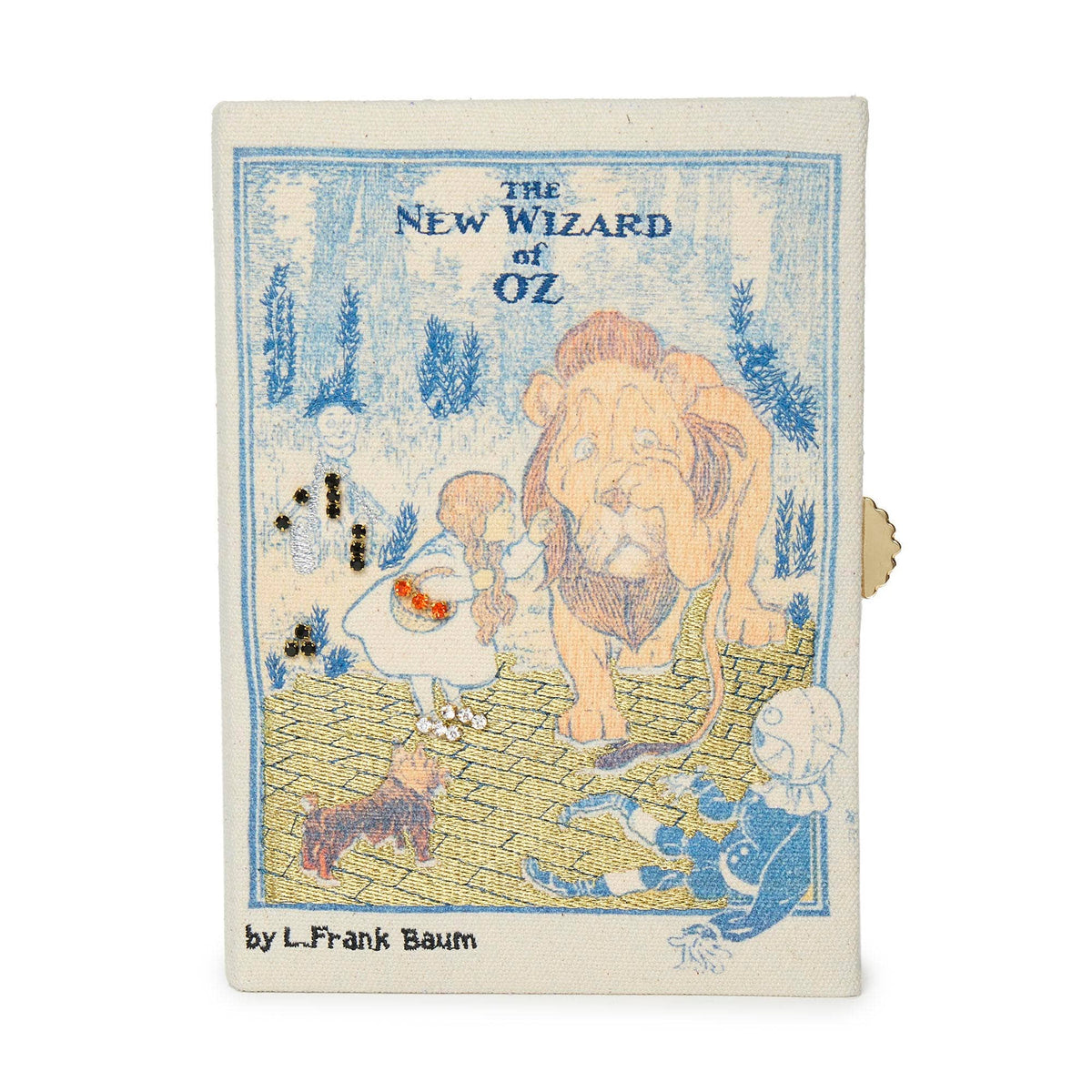 YELLOW BRICK THE NEW WIZARD OF OZ BOOK CLUTCH