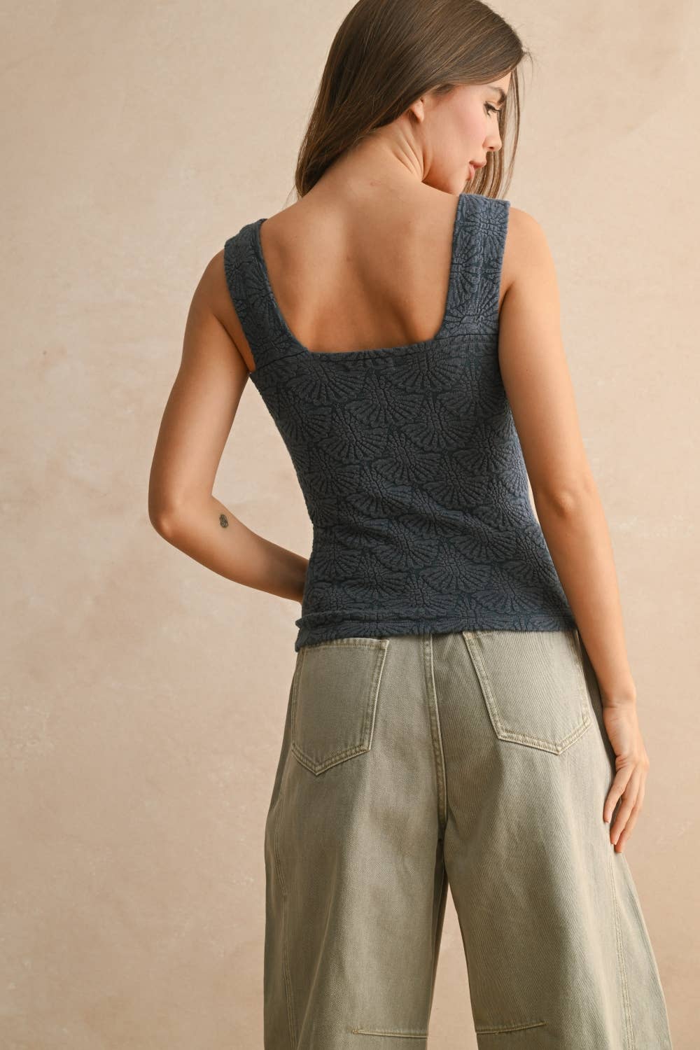 Textured Knitted Top