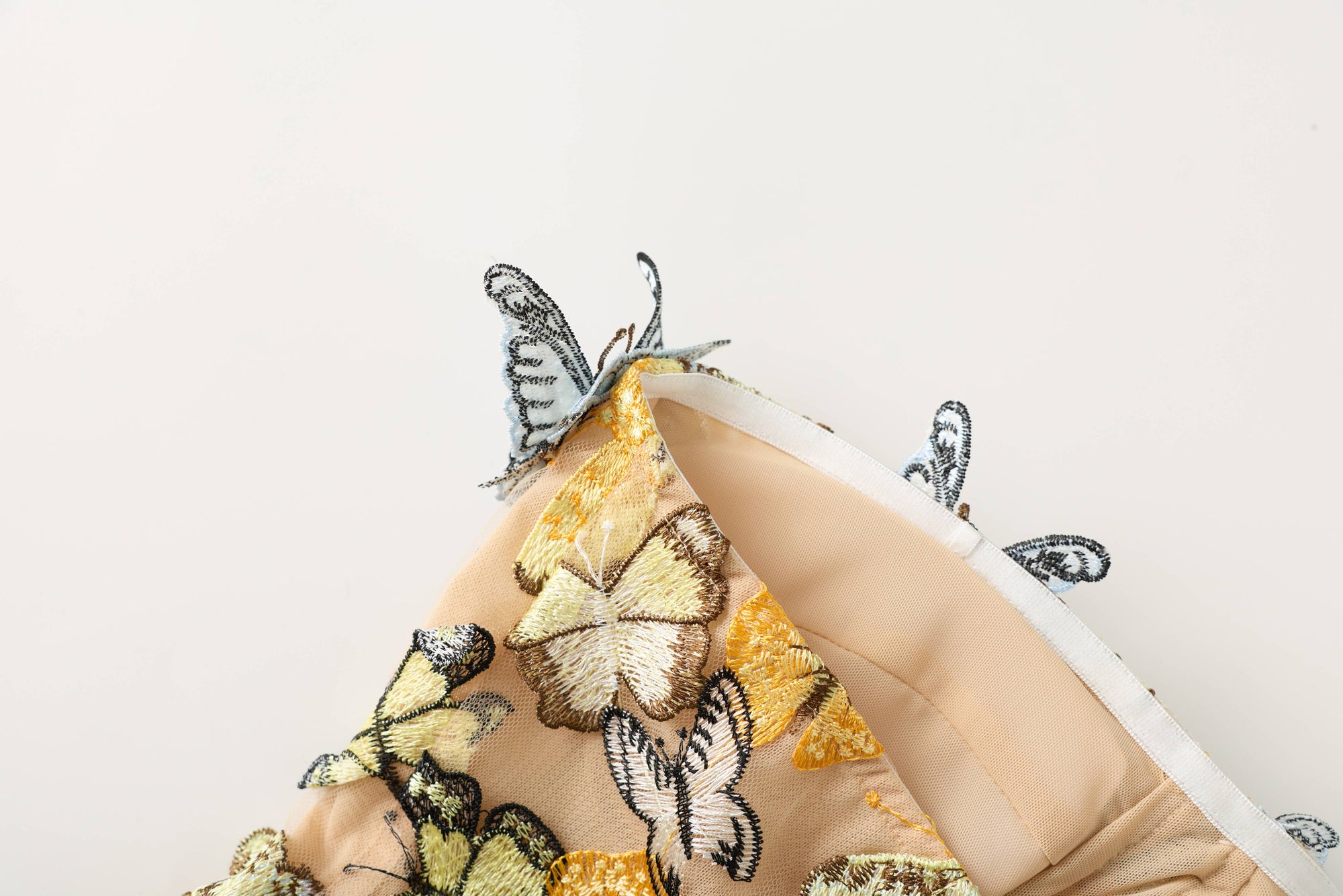 PS12 3D Butterfly Embroidered Strapless Maxi Dress
