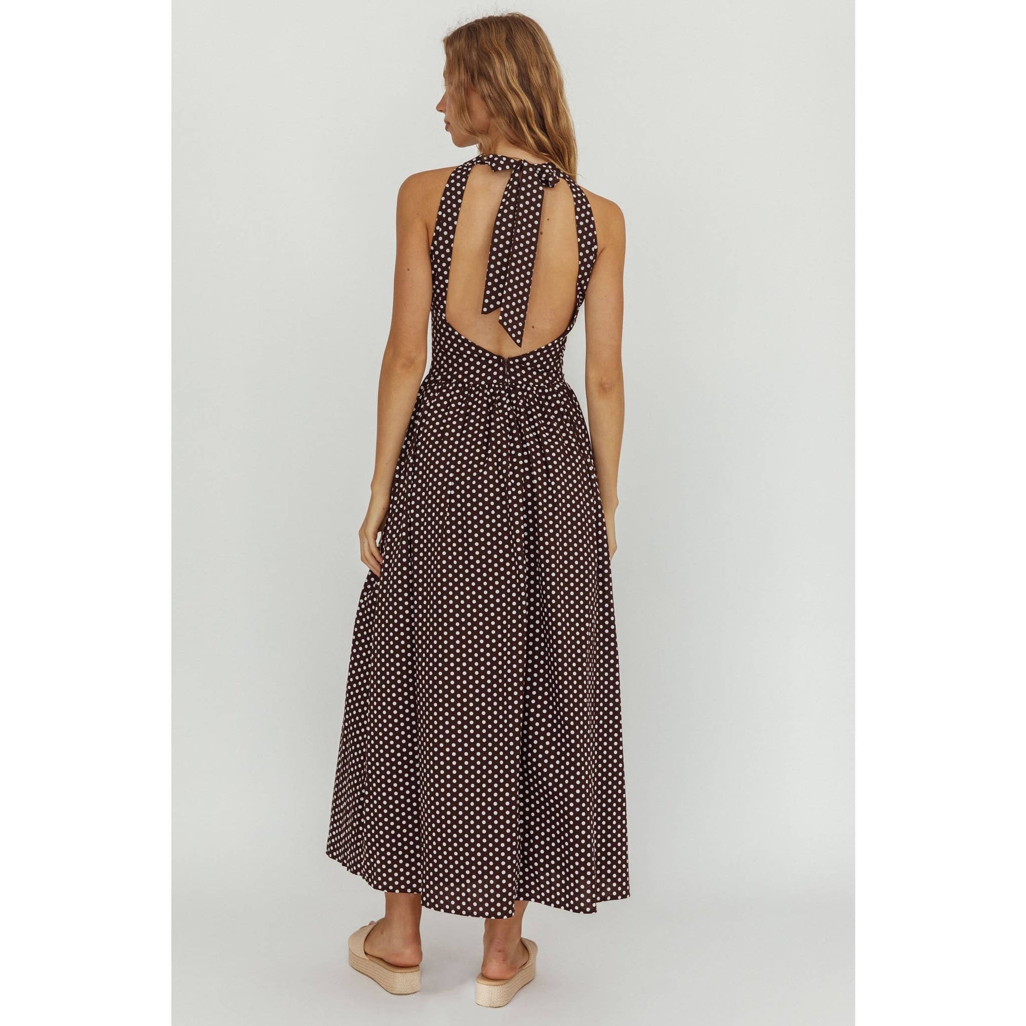 POLKA BREEZE MAXI DRESS