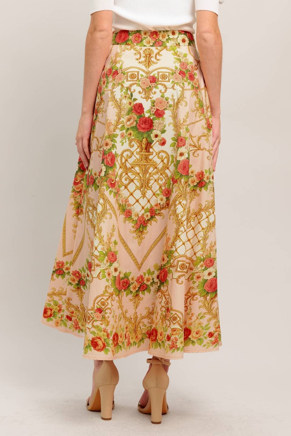 Versailles Bloom Midi Skirt