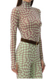 Zadie Top - Mint Plaid