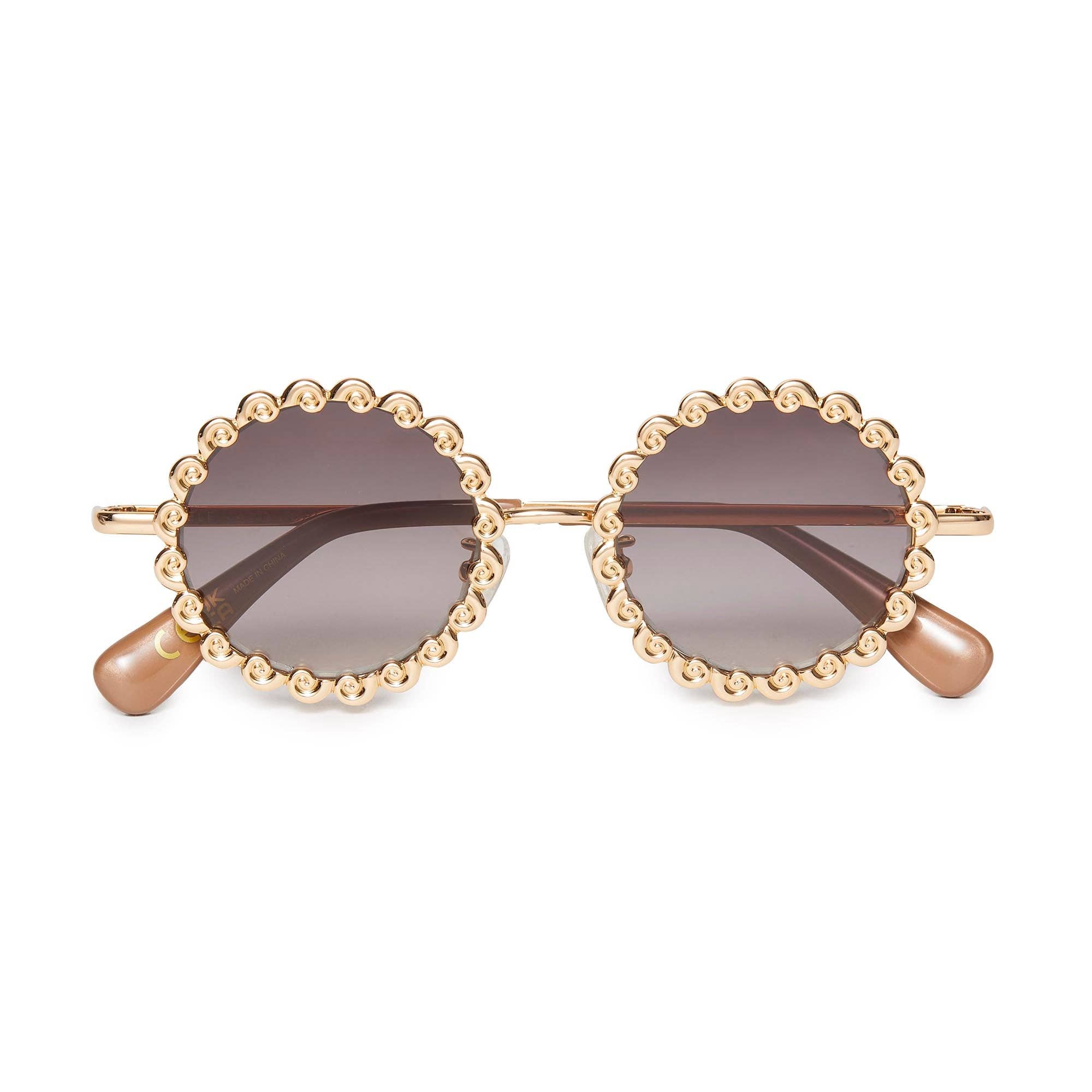 GOLD FOSSIL SUNGLASSES