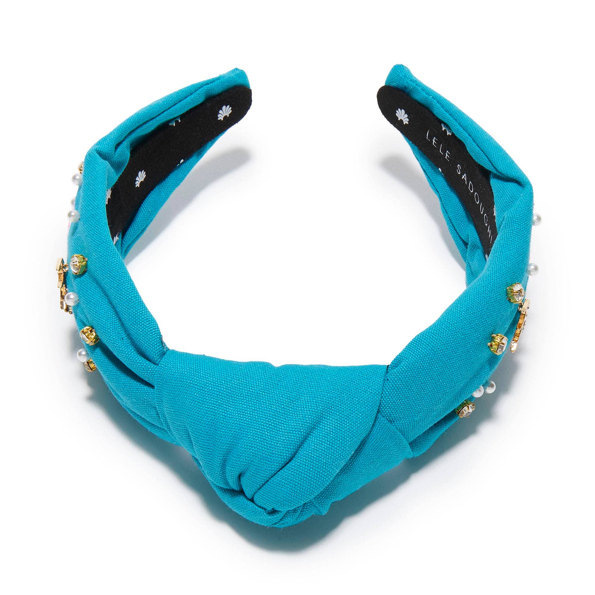 TURQUOISE ZETA TAU ALPHA KNOTTED HEADBAND
