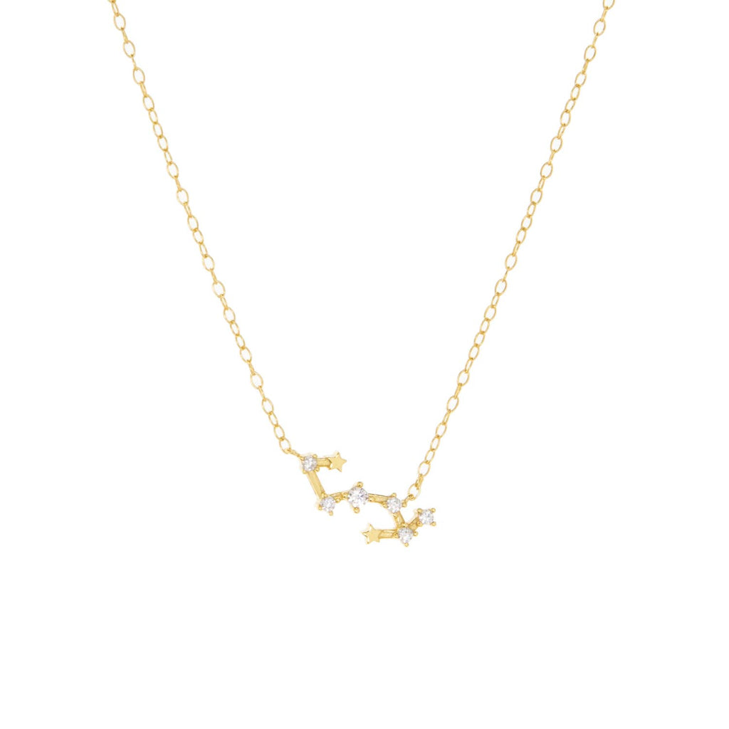 Gold plated zodiac constellation necklace