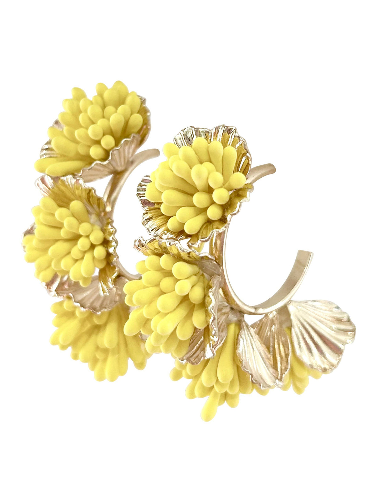 Maxine Yellow Hoop Earring
