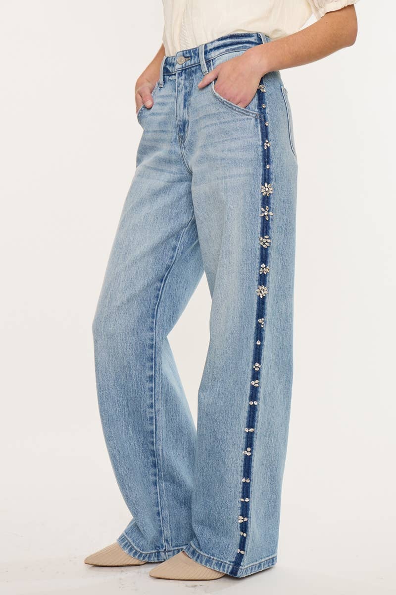 Low Slung Baggy Wide Jeans