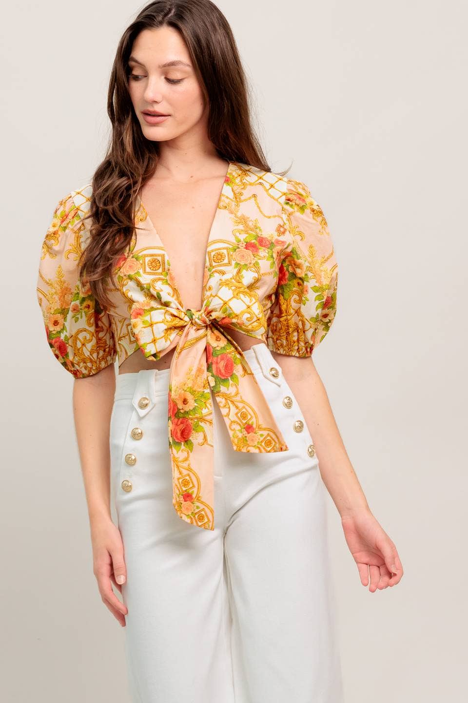 Versailles Bloom Crop Top