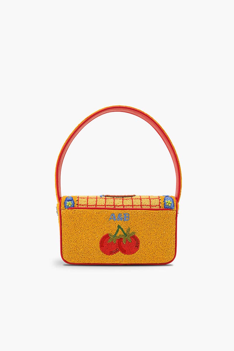 Deep Sea Sardine Beaded Coastal Shoulder Bag