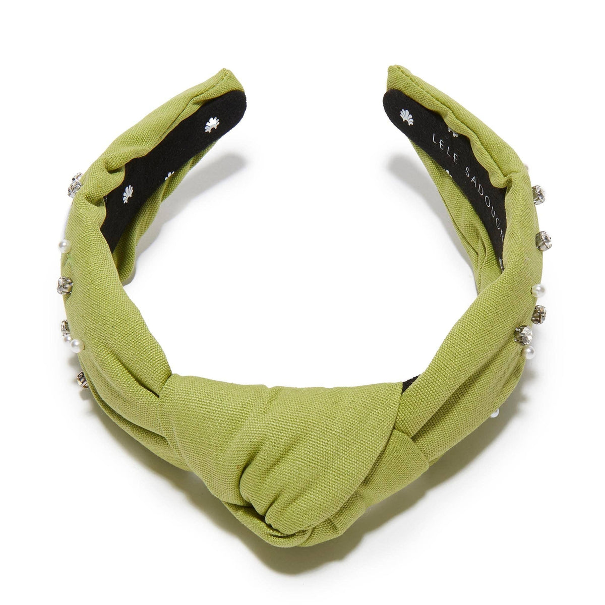 OLIVE KAPPA DELTA KNOTTED HEADBAND