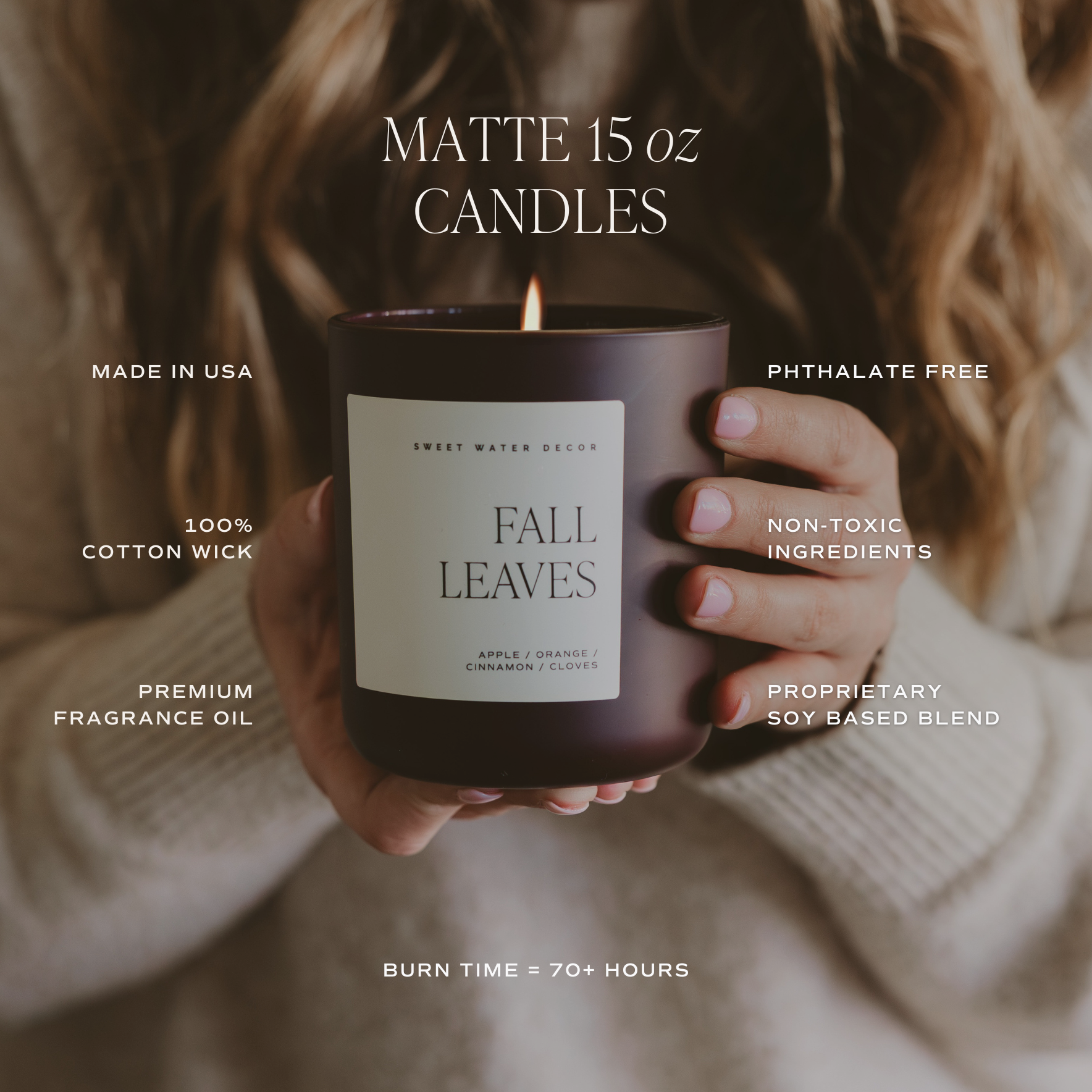 *NEW* Cozy Season 15 oz Candle, Matte Jar - Fall Decor
