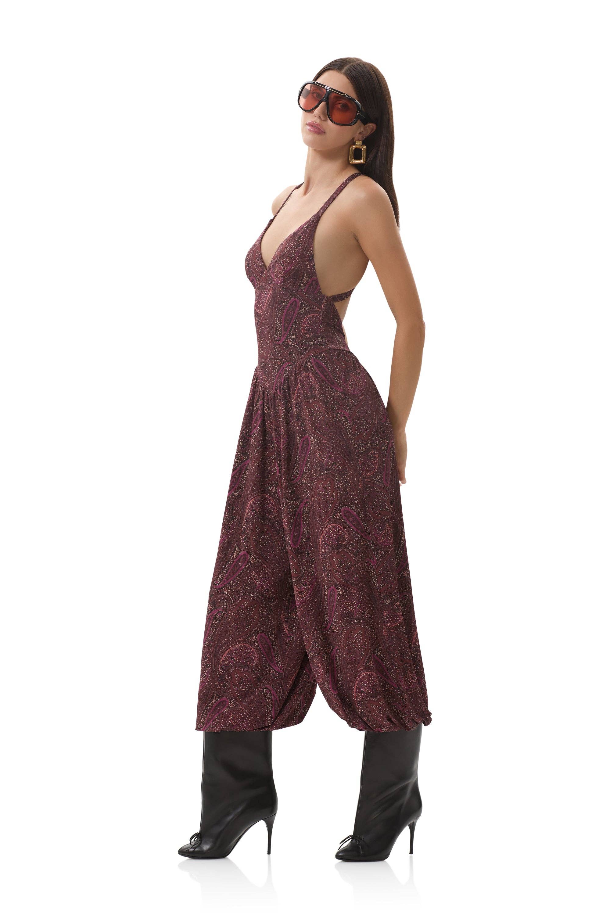 Bogart Jumpsuit - Chocolate Paisley