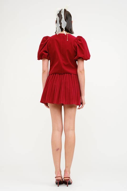 Carmin Velvet Blouse