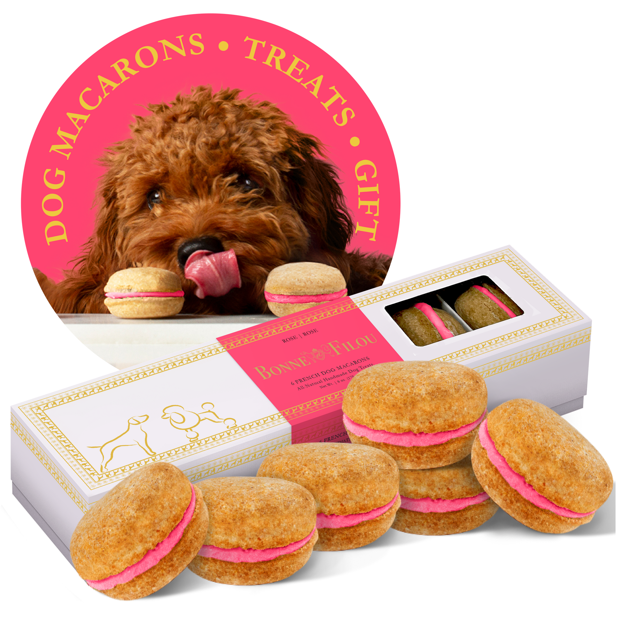 Dog Macarons | Dog Gifts (6 count)