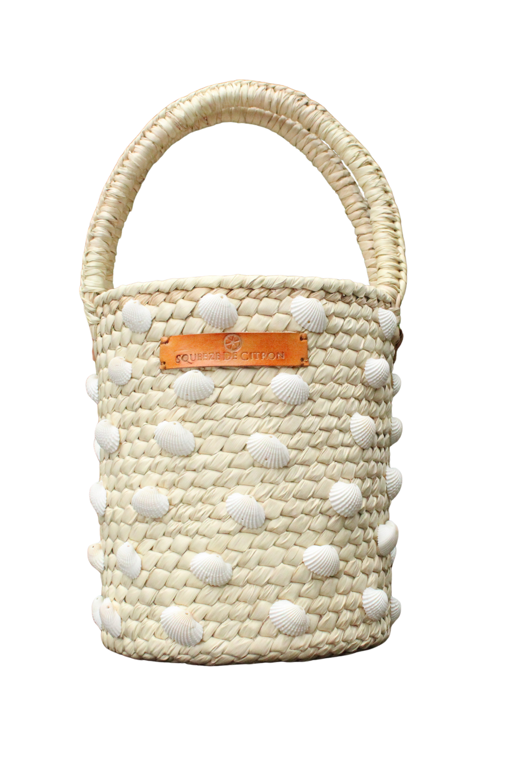 Scallop Palm Bucket Tote