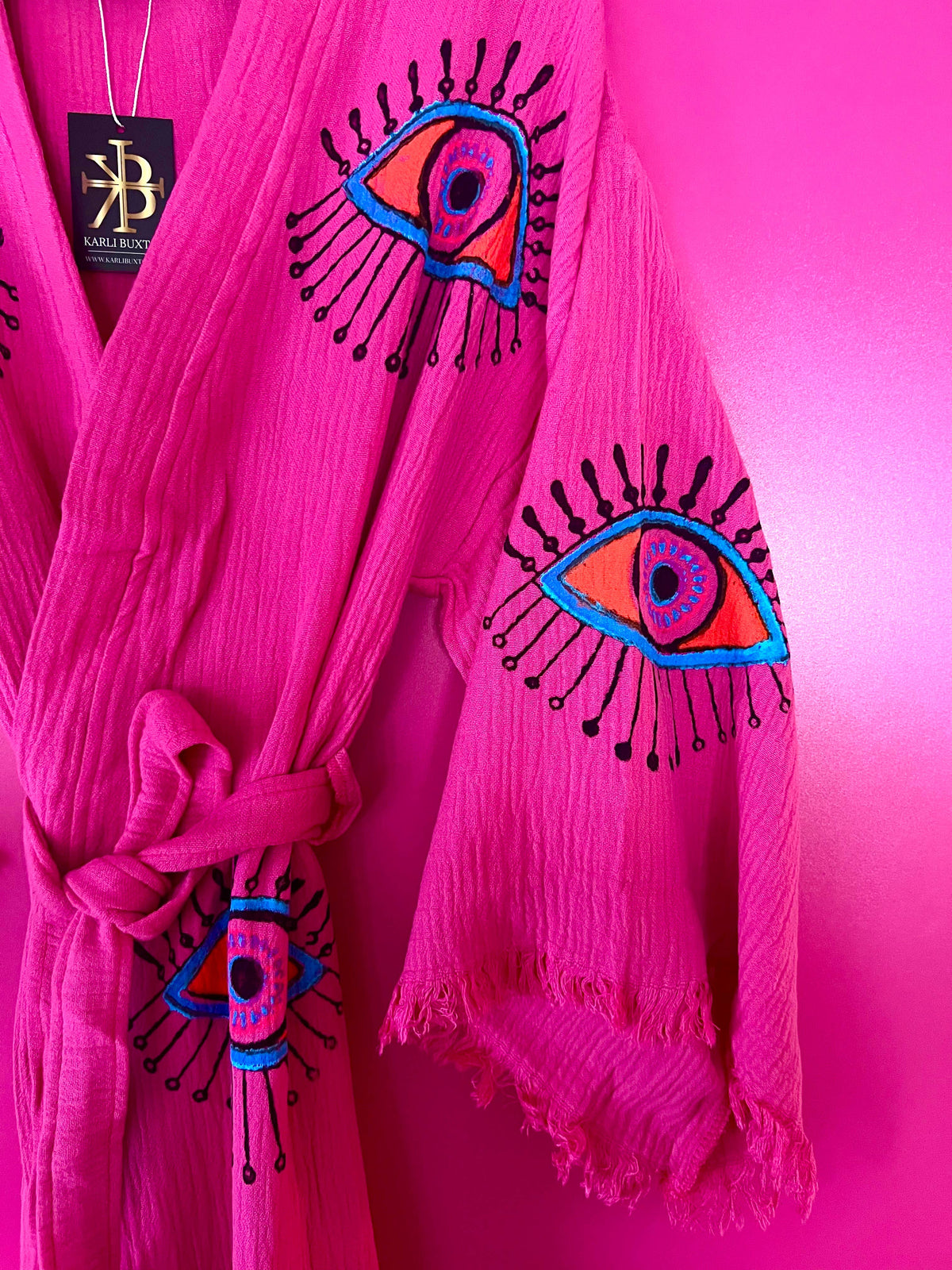 Hot Pink Multi Eye Kaftan Summer!