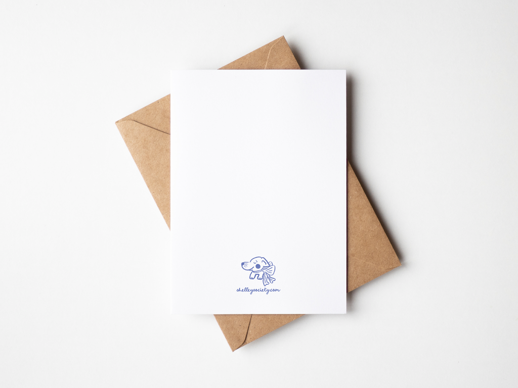 Jingle Shells Beach Coastal Seashell Holiday Greeting Card