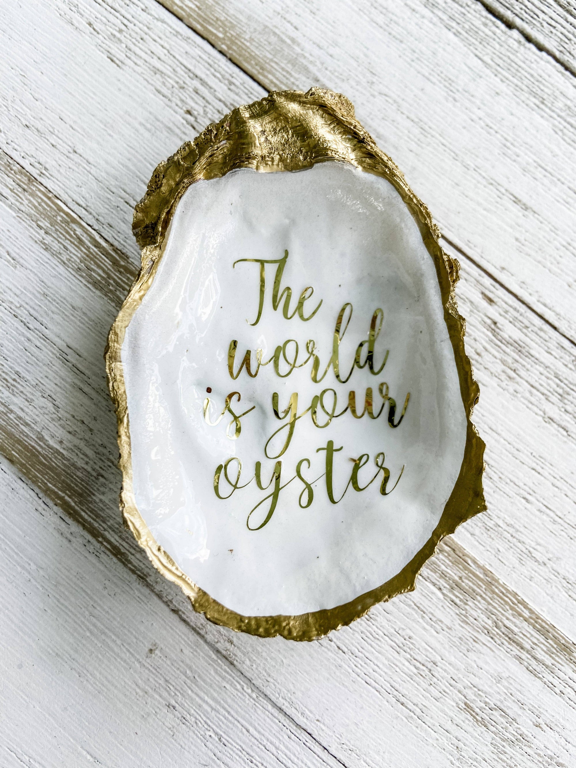 The World is Your Oyster Ring Dish