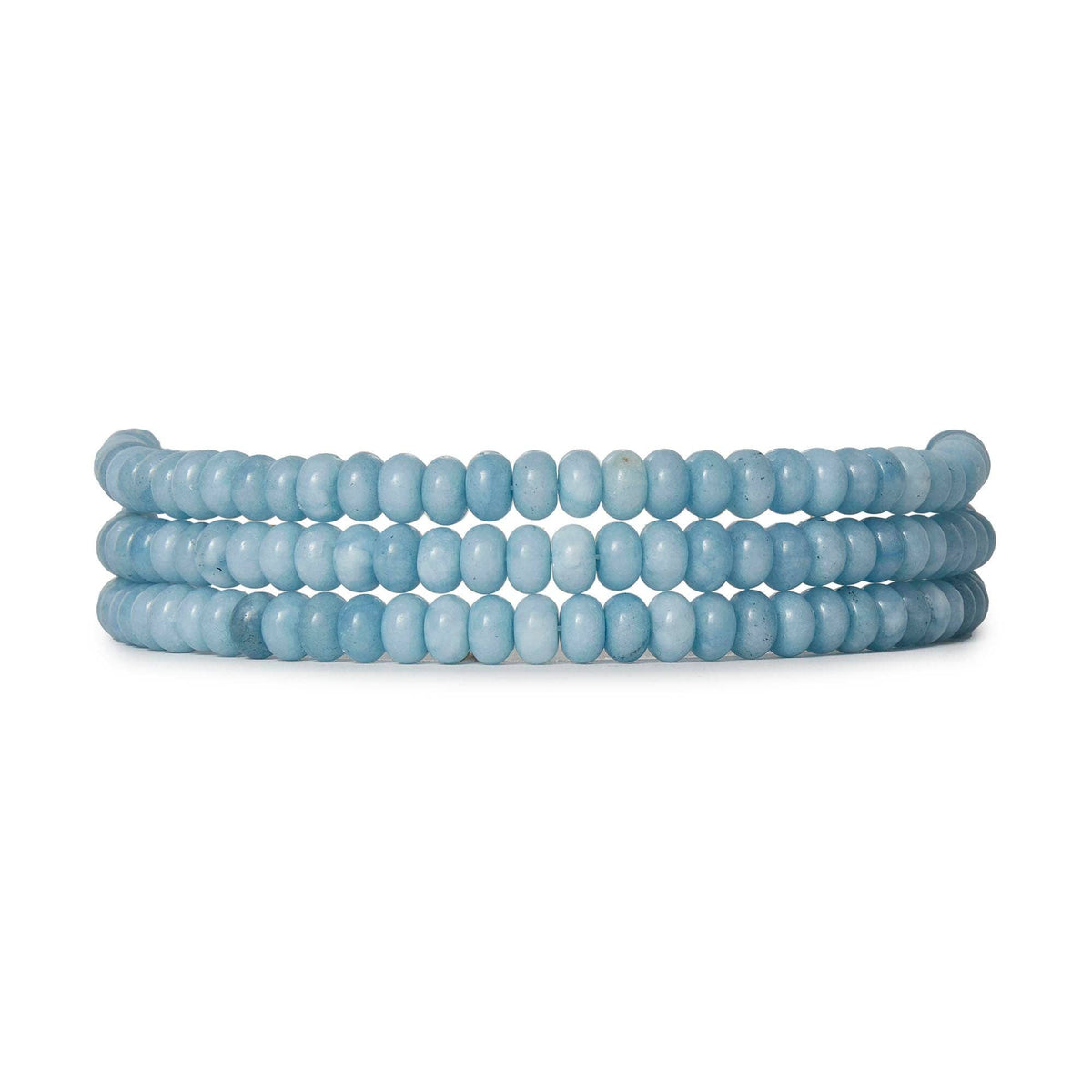 BLUE AVENTURINE DIANA TRIPLE ROW CHOKER