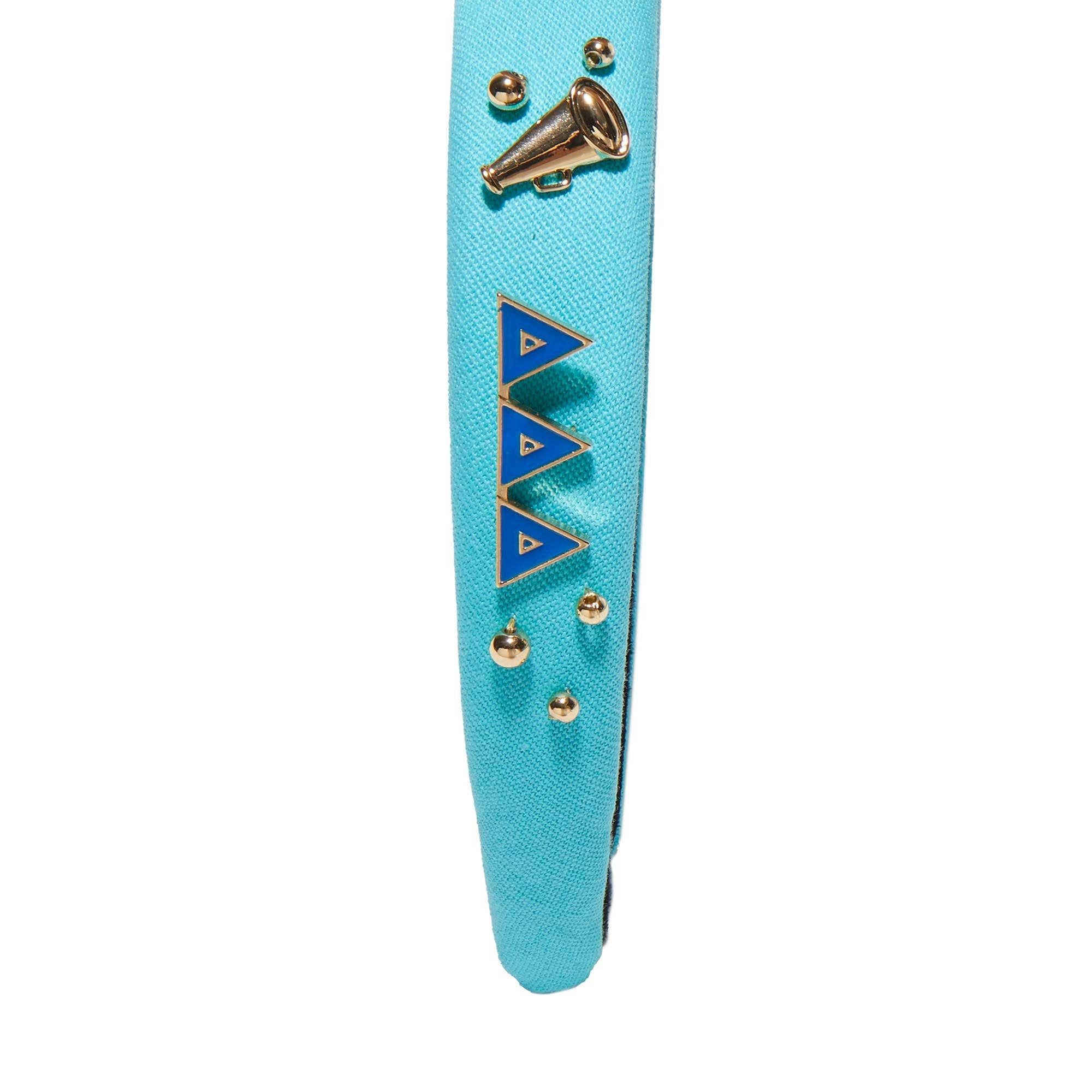 BRIGHT BLUE DELTA DELTA DELTA CHARLOTTE HEADBAND