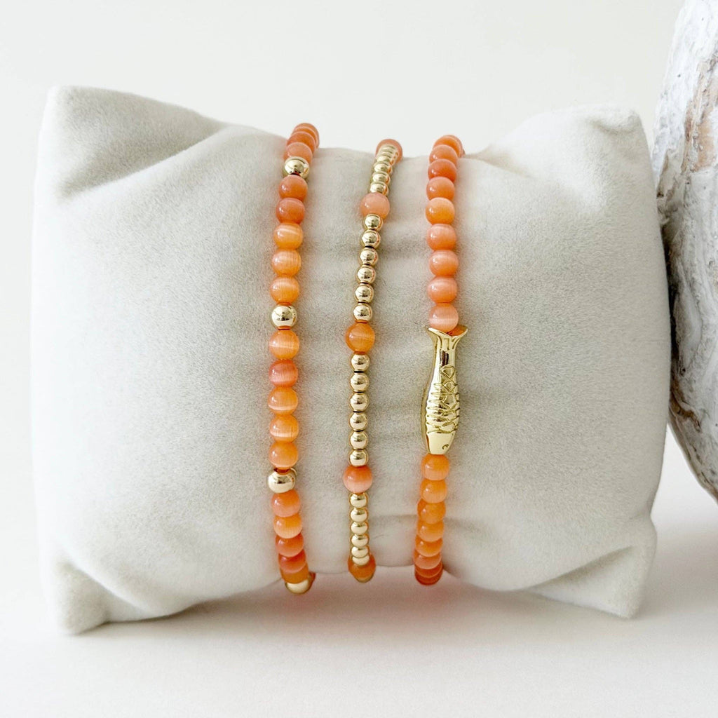 Chelsea Bracelets, Coral