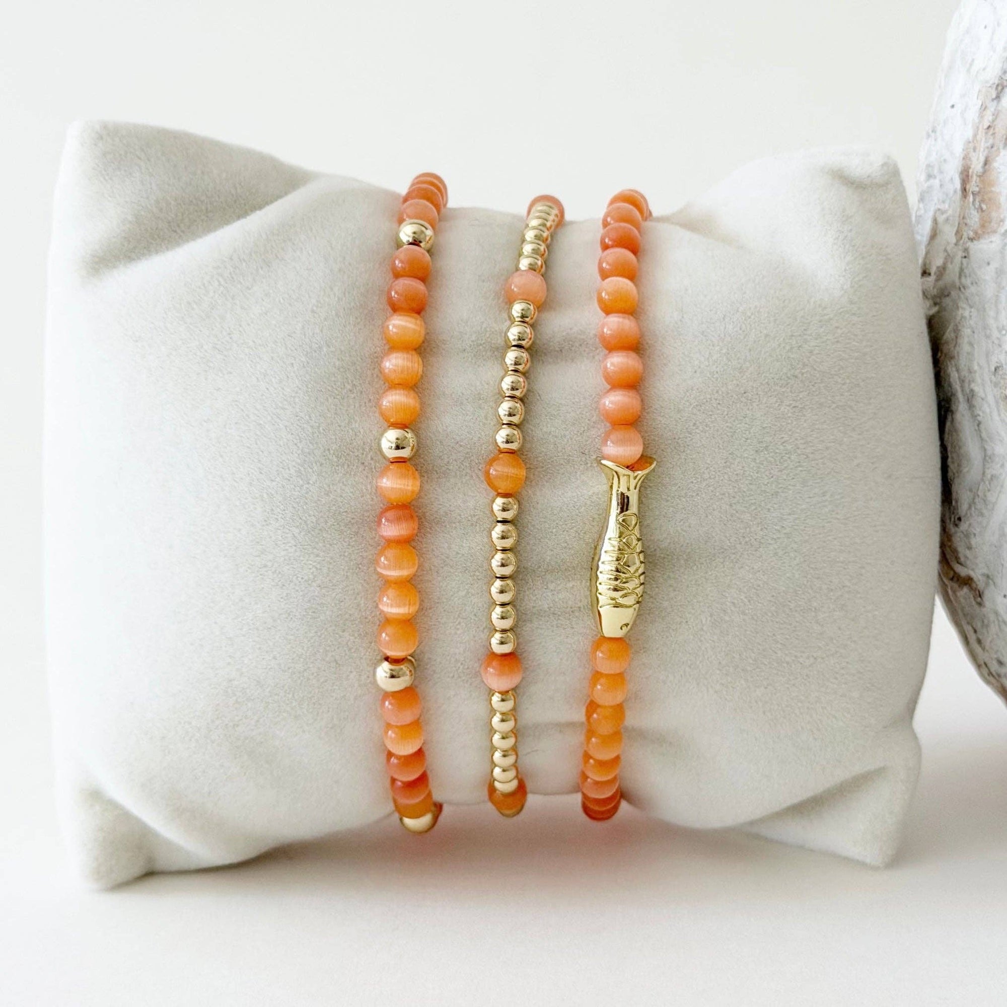 Chelsea Bracelets, Coral