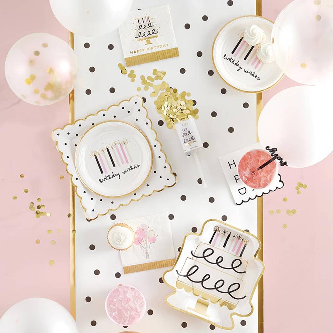 Party Popper - Gold Glitter