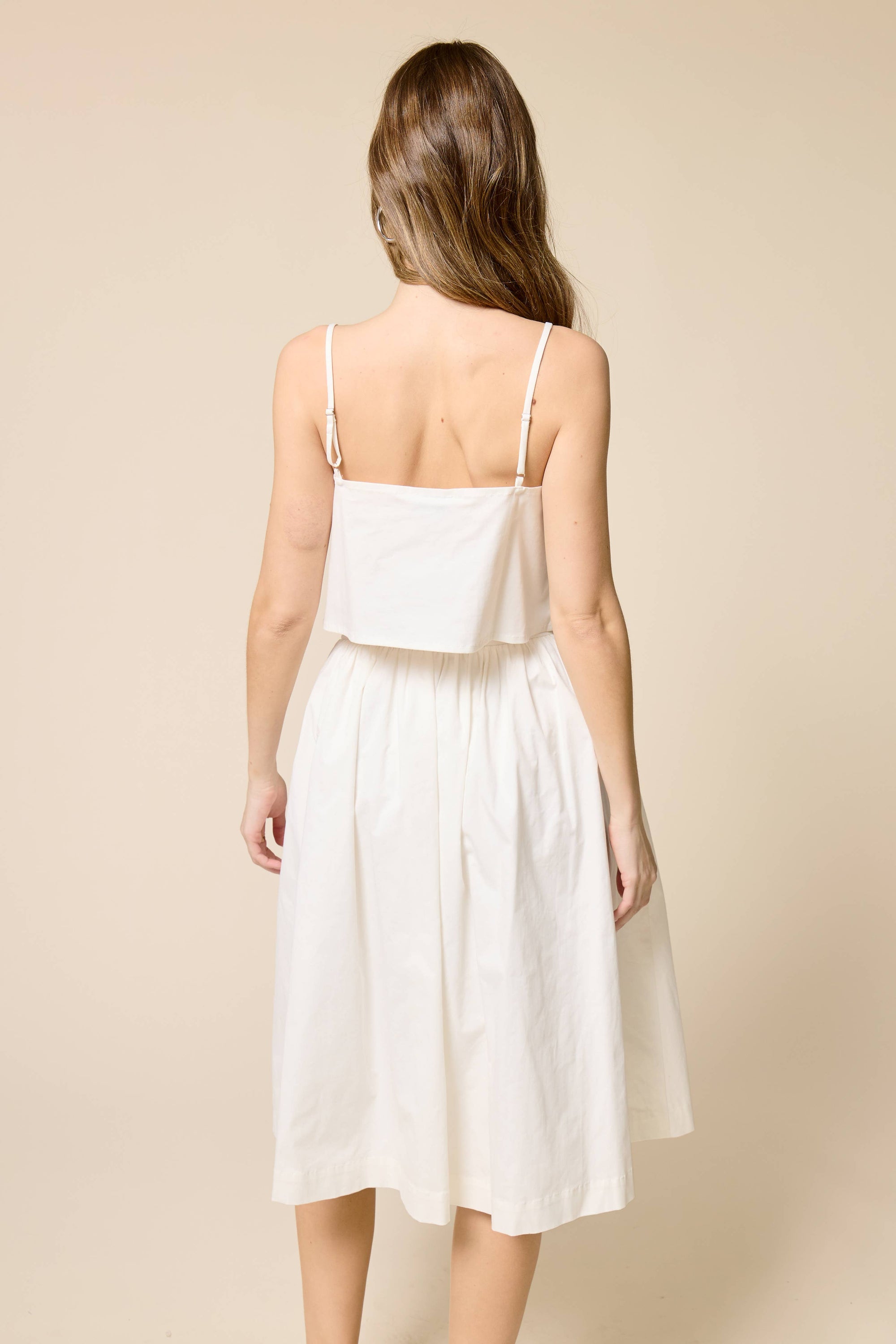 Palm Breeze Embroidery Cami Top