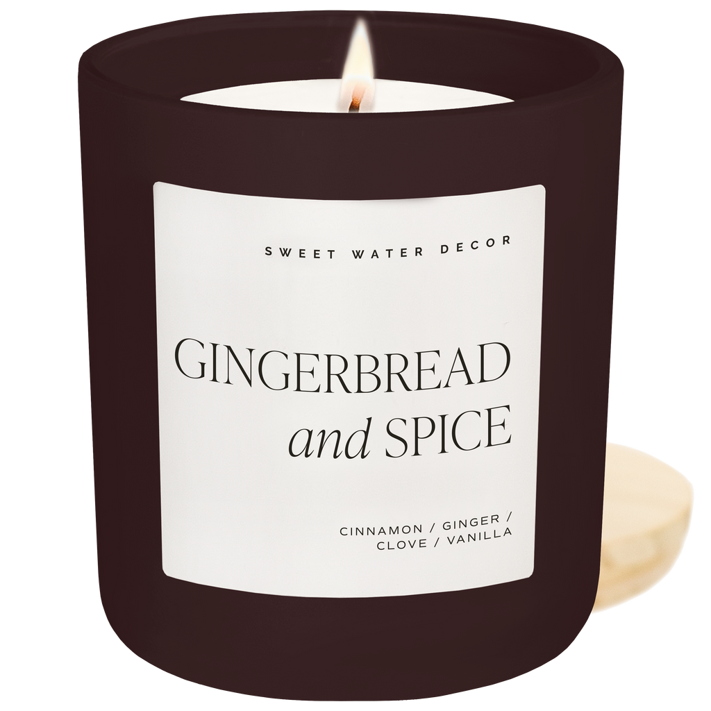 *NEW* Gingerbread and Spice 15 oz Soy Candle, Matte Jar