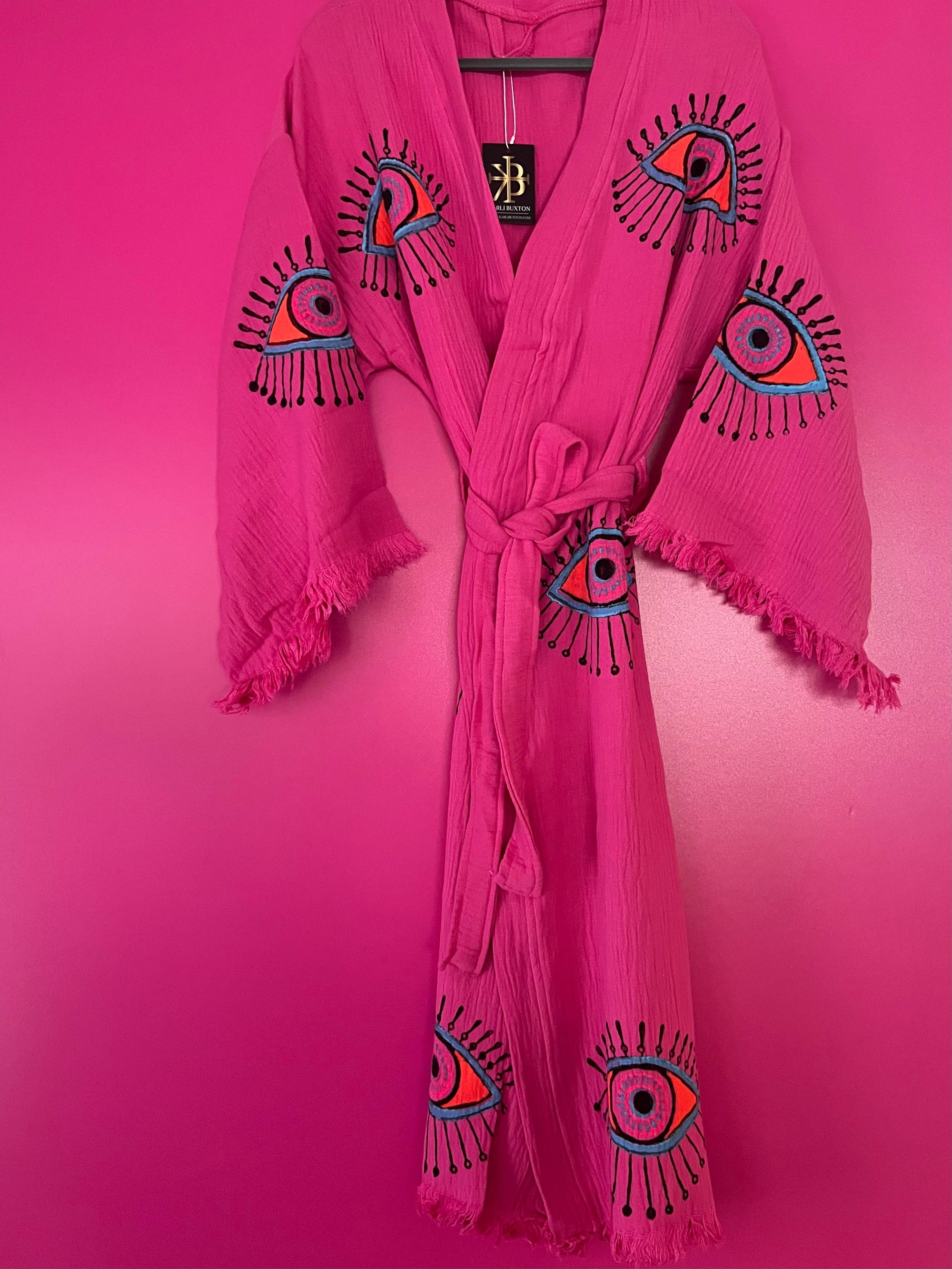 Hot Pink Multi Eye Kaftan Summer!