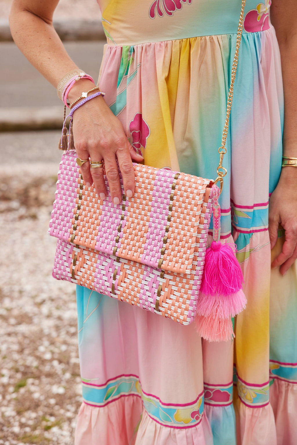 Heart Reflection in Melon / Rose Citron Tote