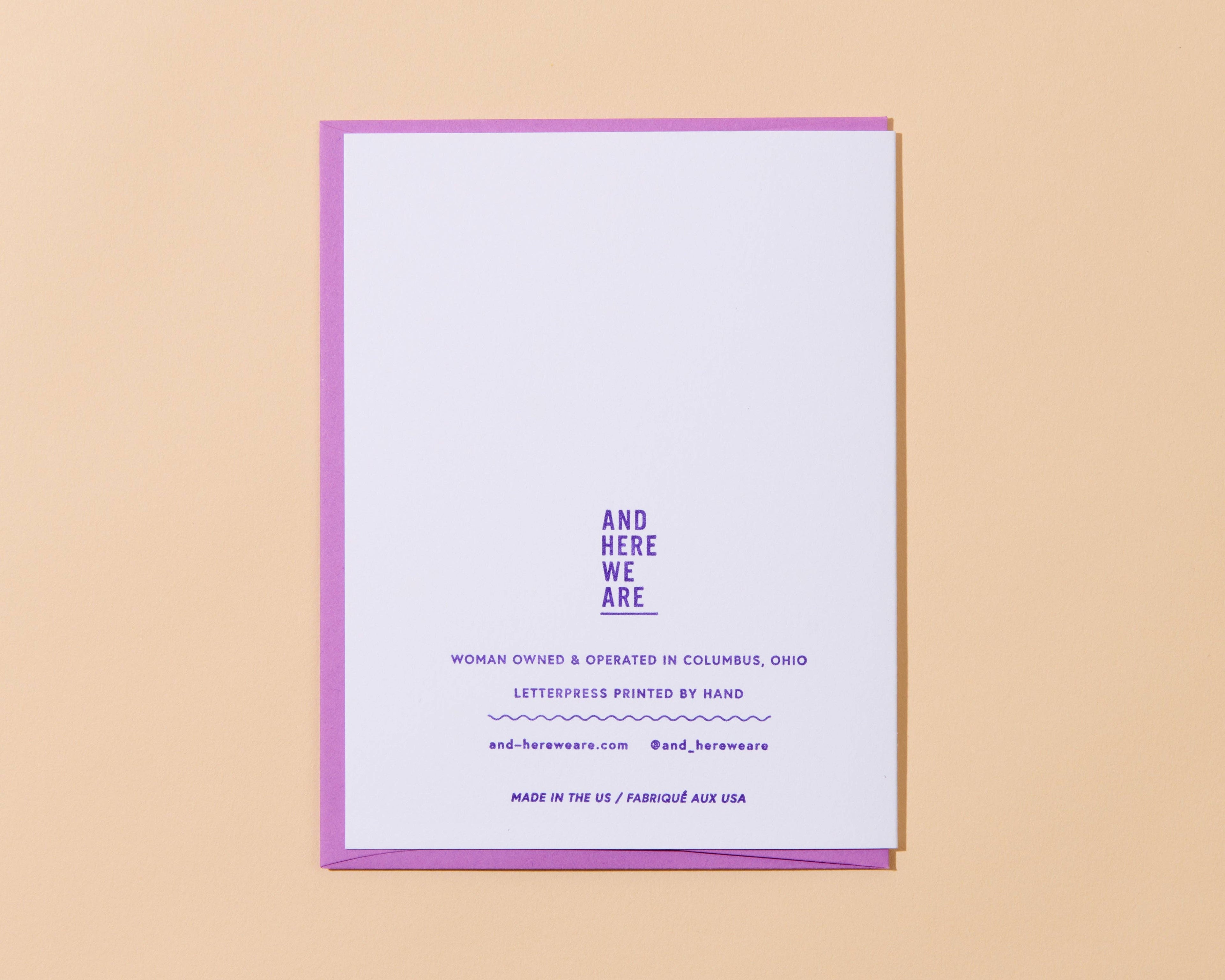 Letterpress Birthday Card—Birth of Venus Day (Art, Funny)