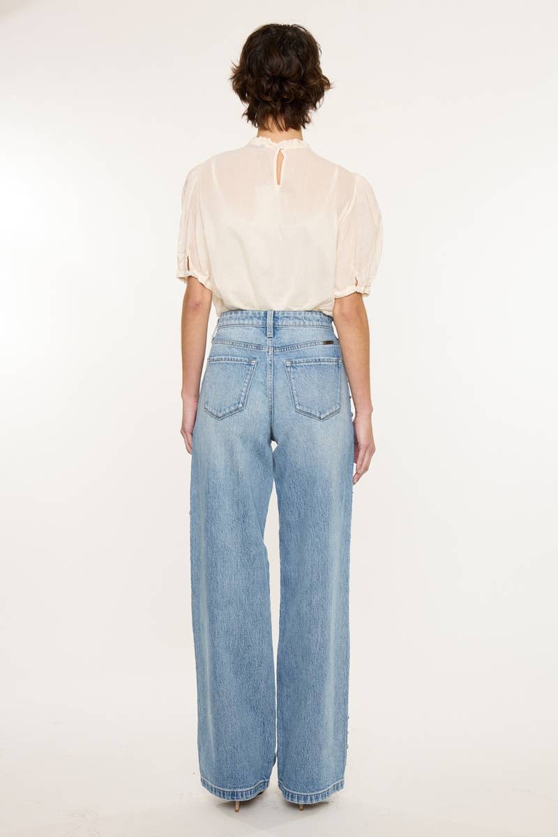 Low Slung Baggy Wide Jeans