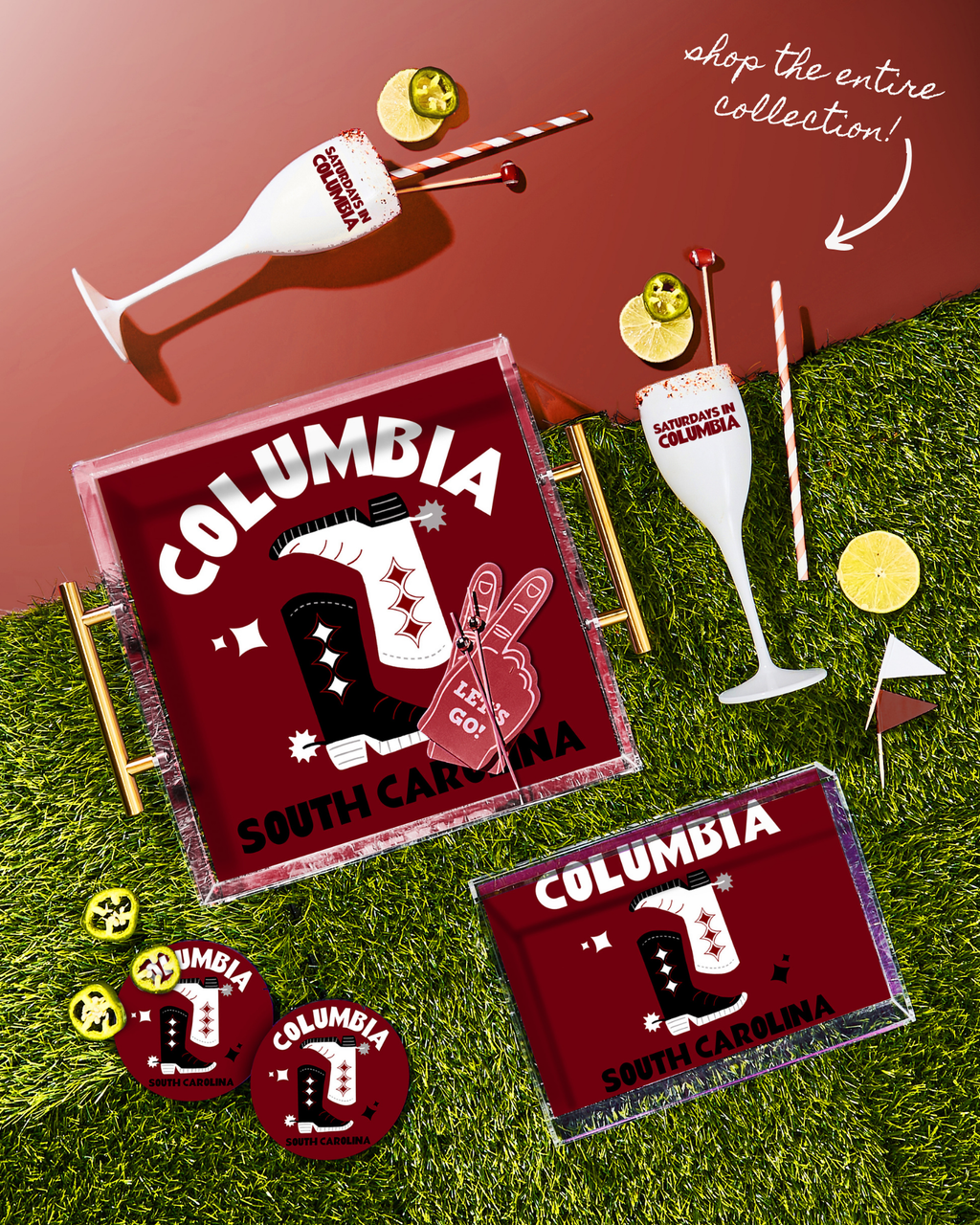 Saturdays In Columbia Champagne Flute