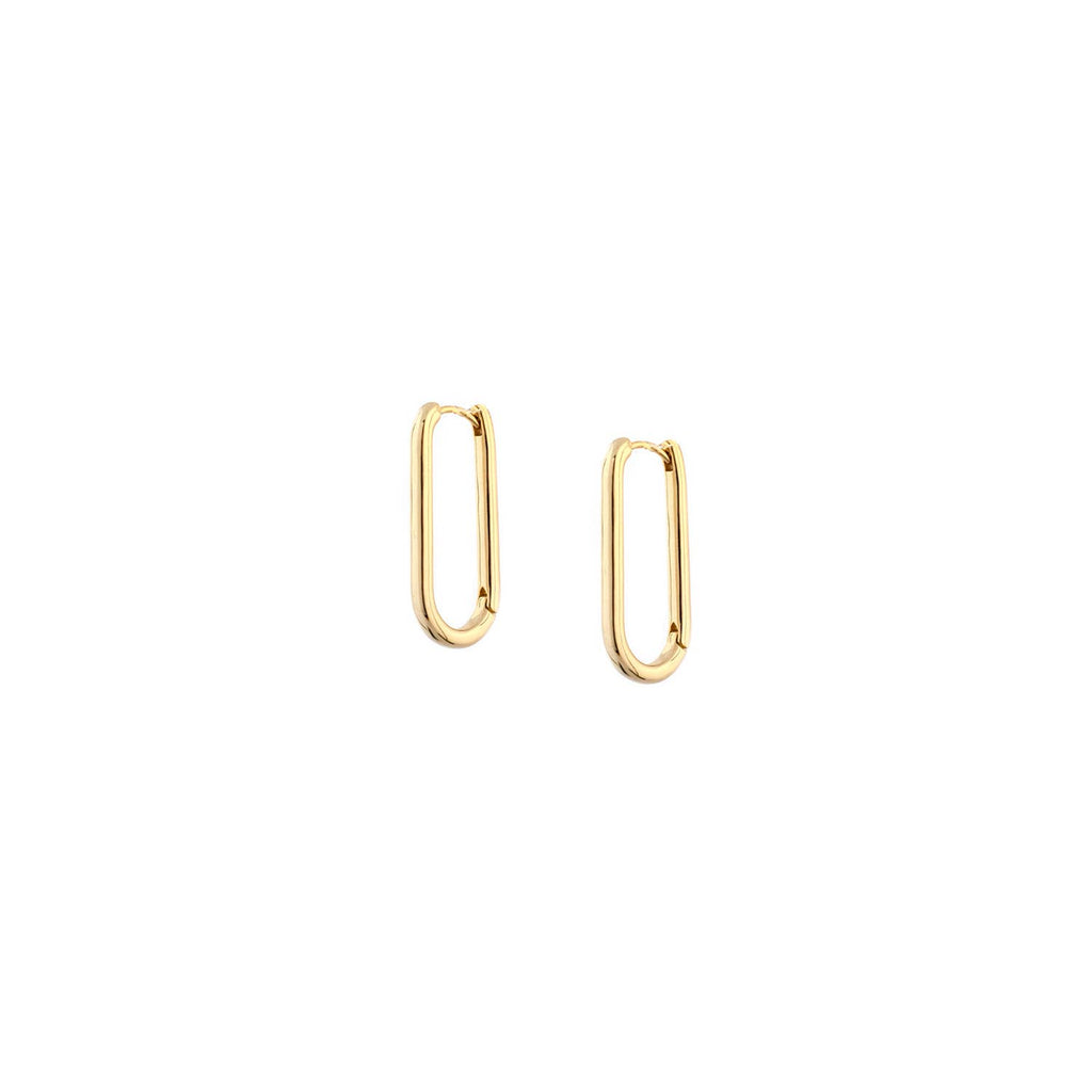 Gold plated paperclip hoop