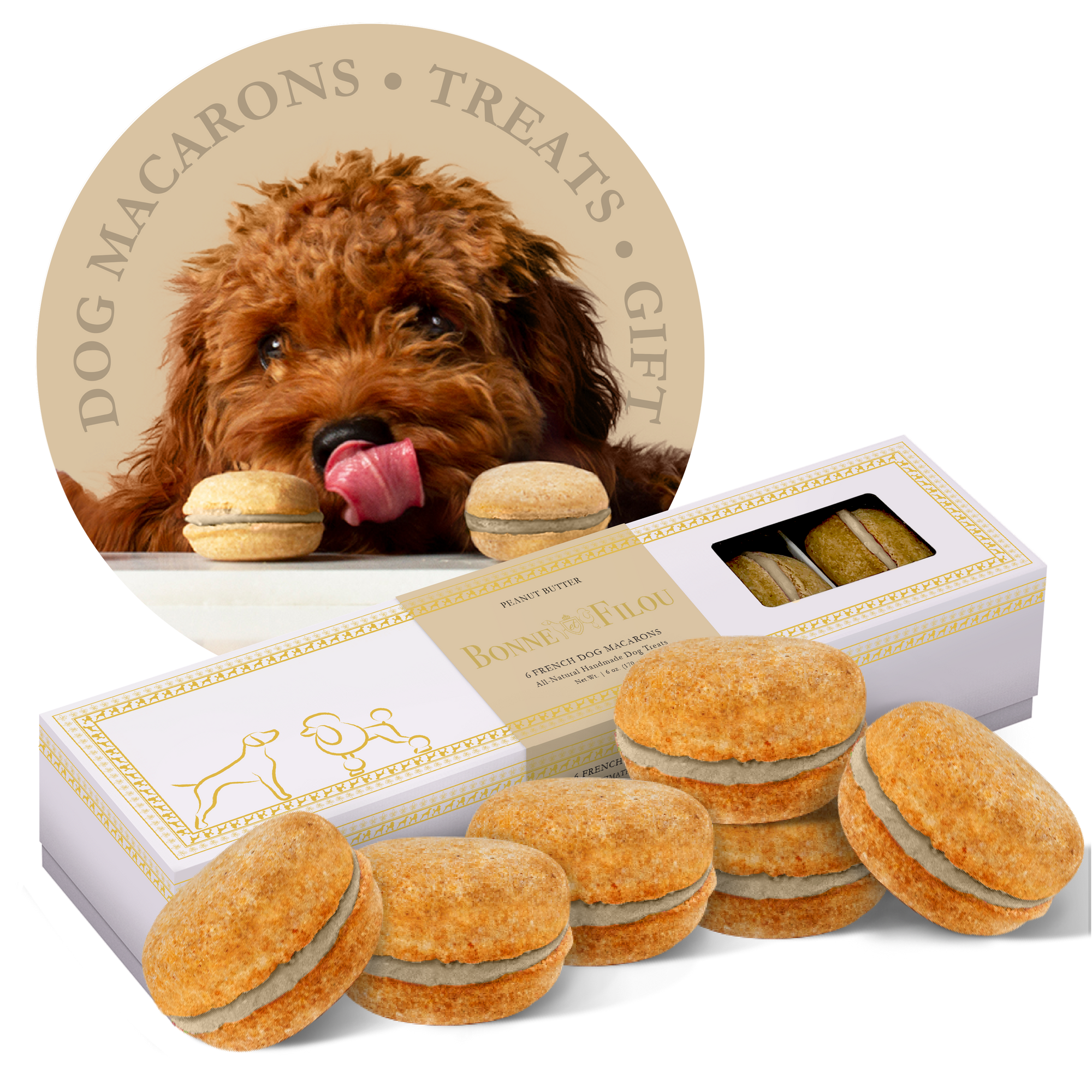 Dog Macarons | Dog Gifts (6 count)