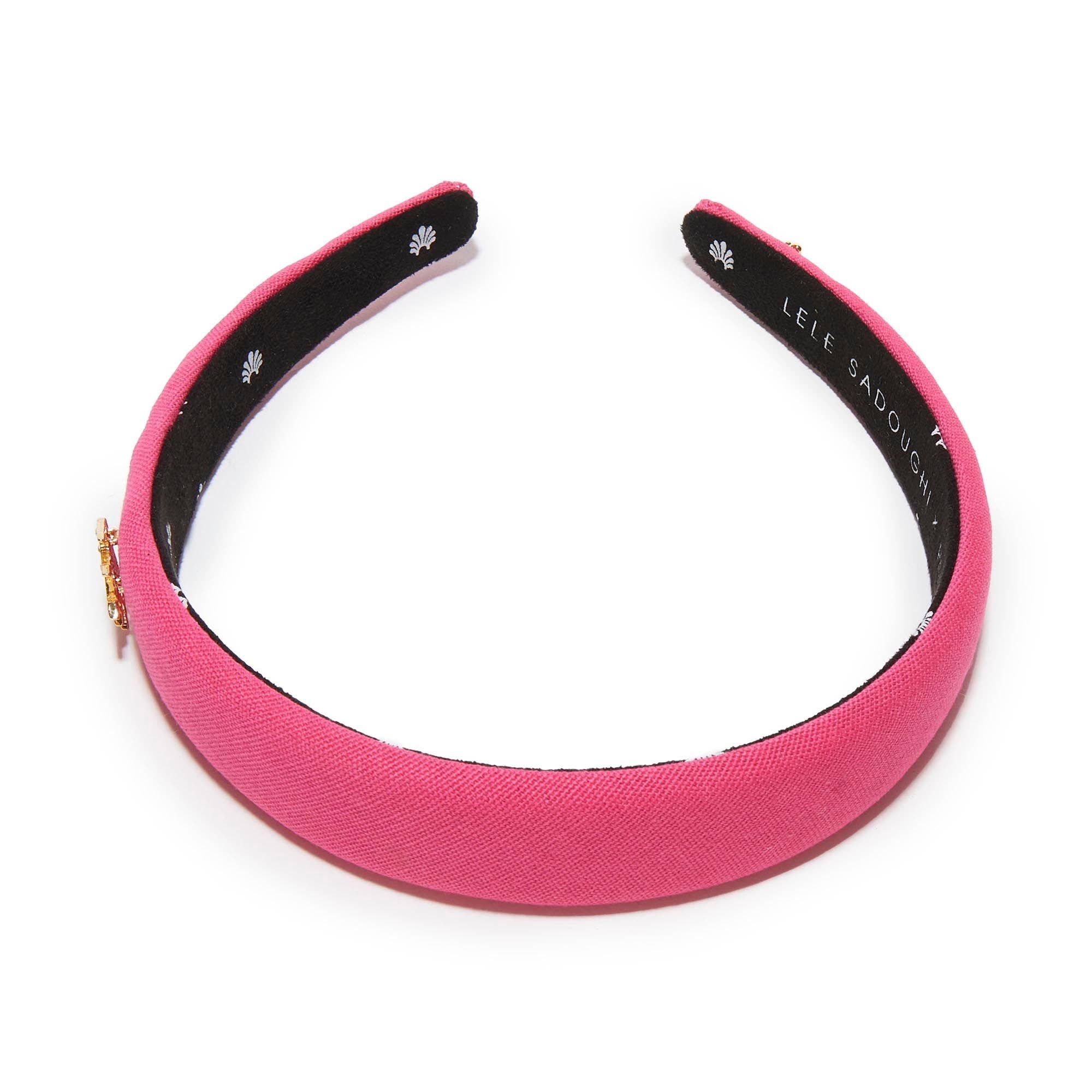 BRIGHT PINK ZETA TAU ALPHA CHARLOTTE HEADBAND