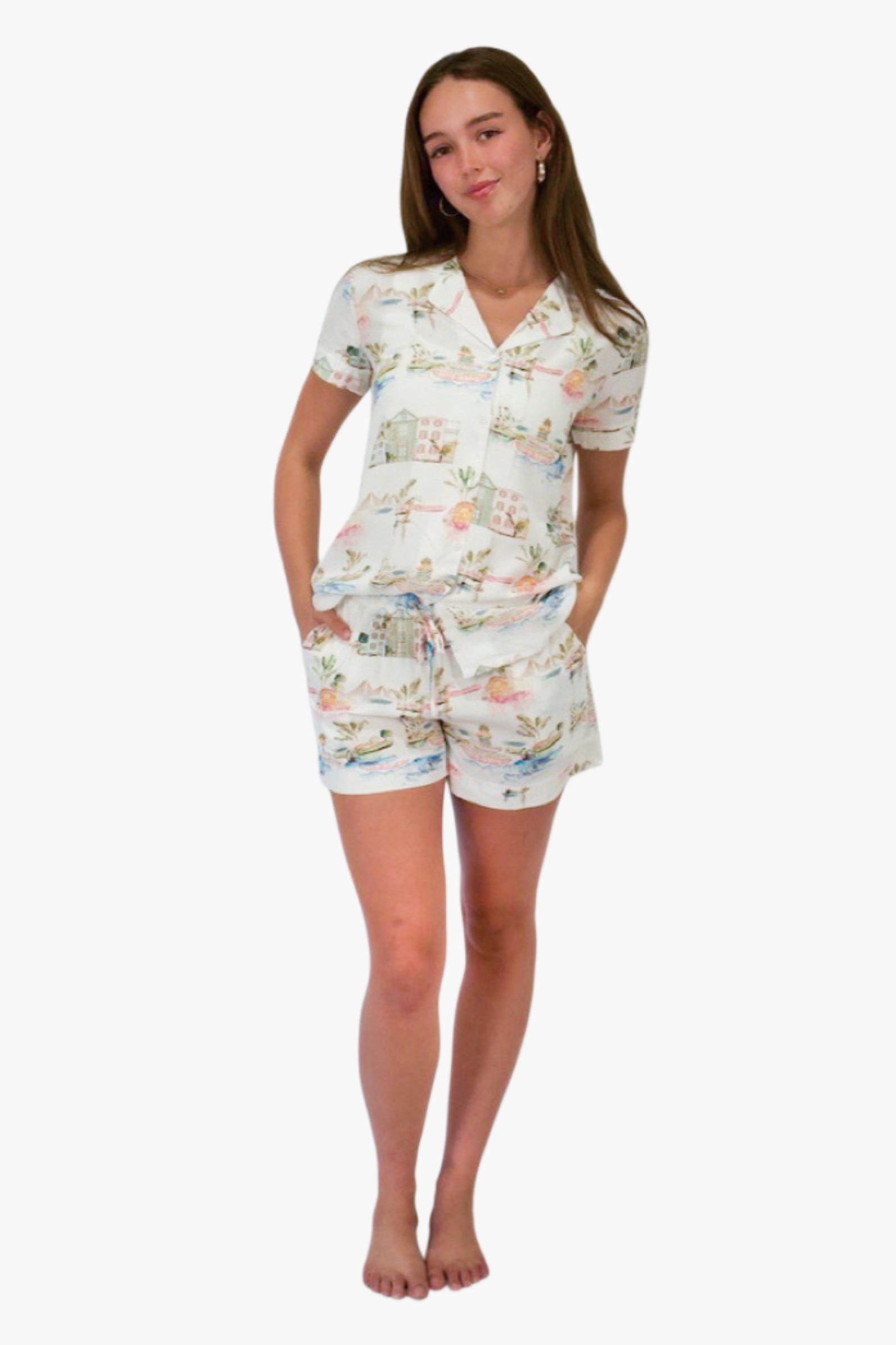 I Love Charleston Short Sleeve Short Set LV - Holy City PJs | Imbali Charleston