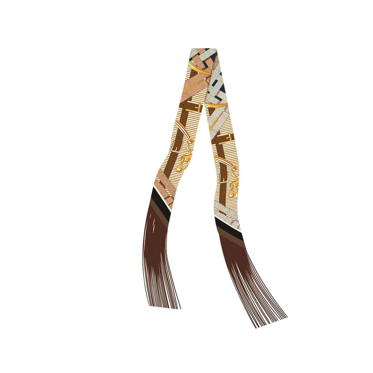 Frilly Scarf with Fringe - Q