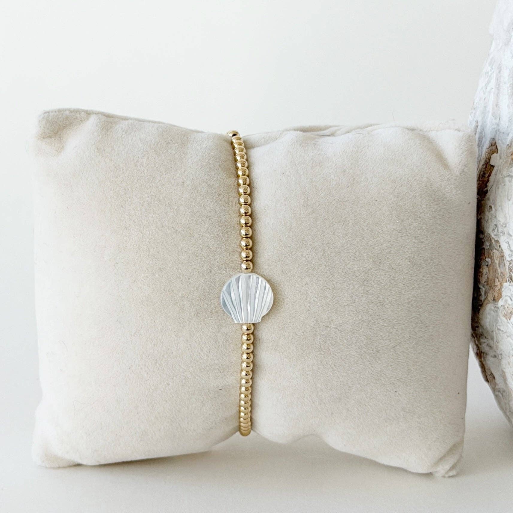 Shell Gold Bead Bracelets