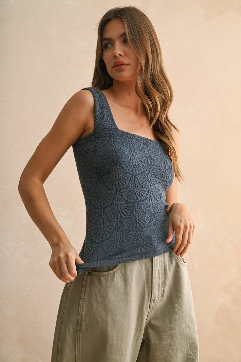 Textured Knitted Top