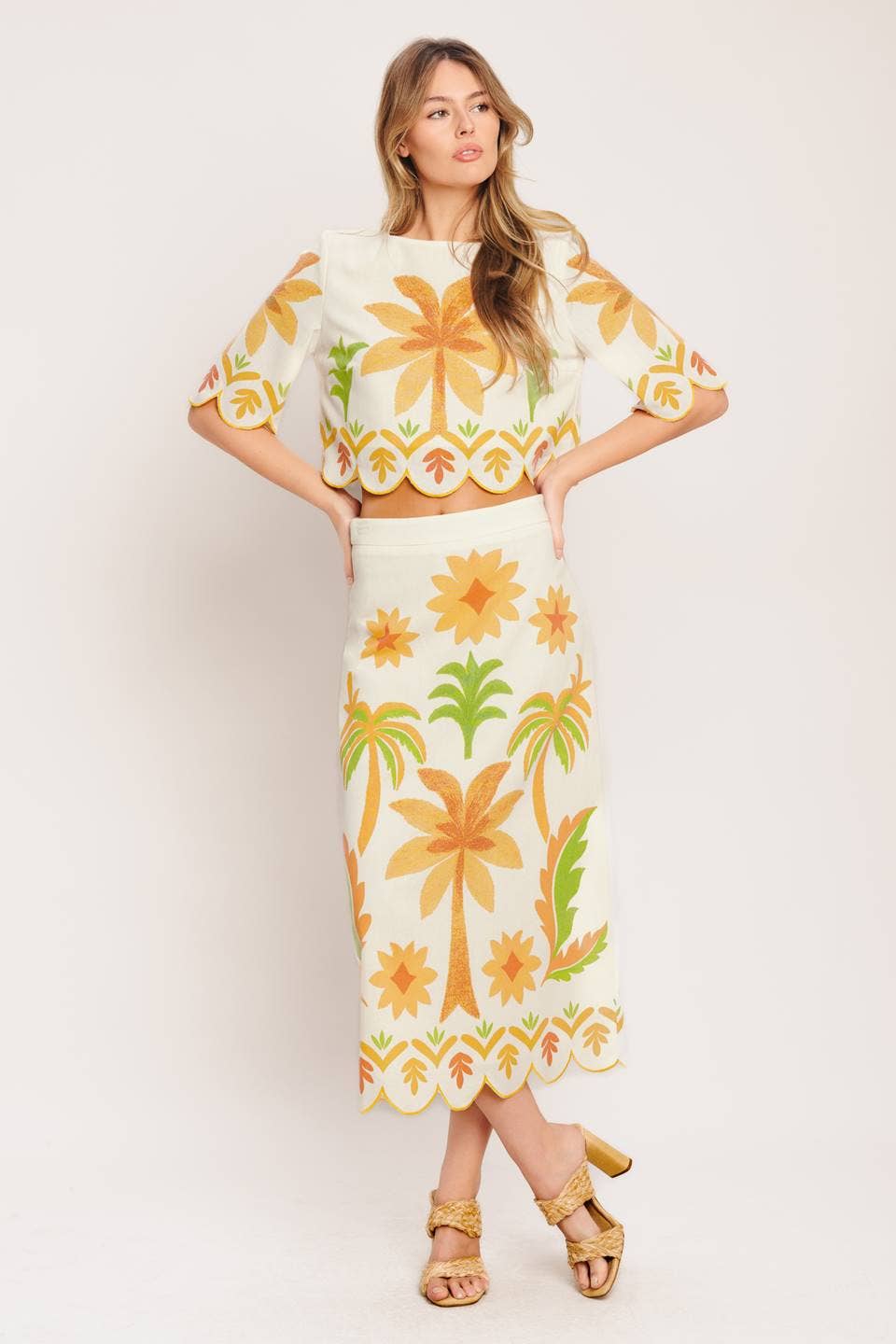 Sunny Palms Crop Top